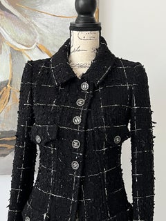 2022 Chanel Black Lesage Tweed Jacket