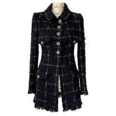2022 Chanel Black Lesage Tweed Jacket