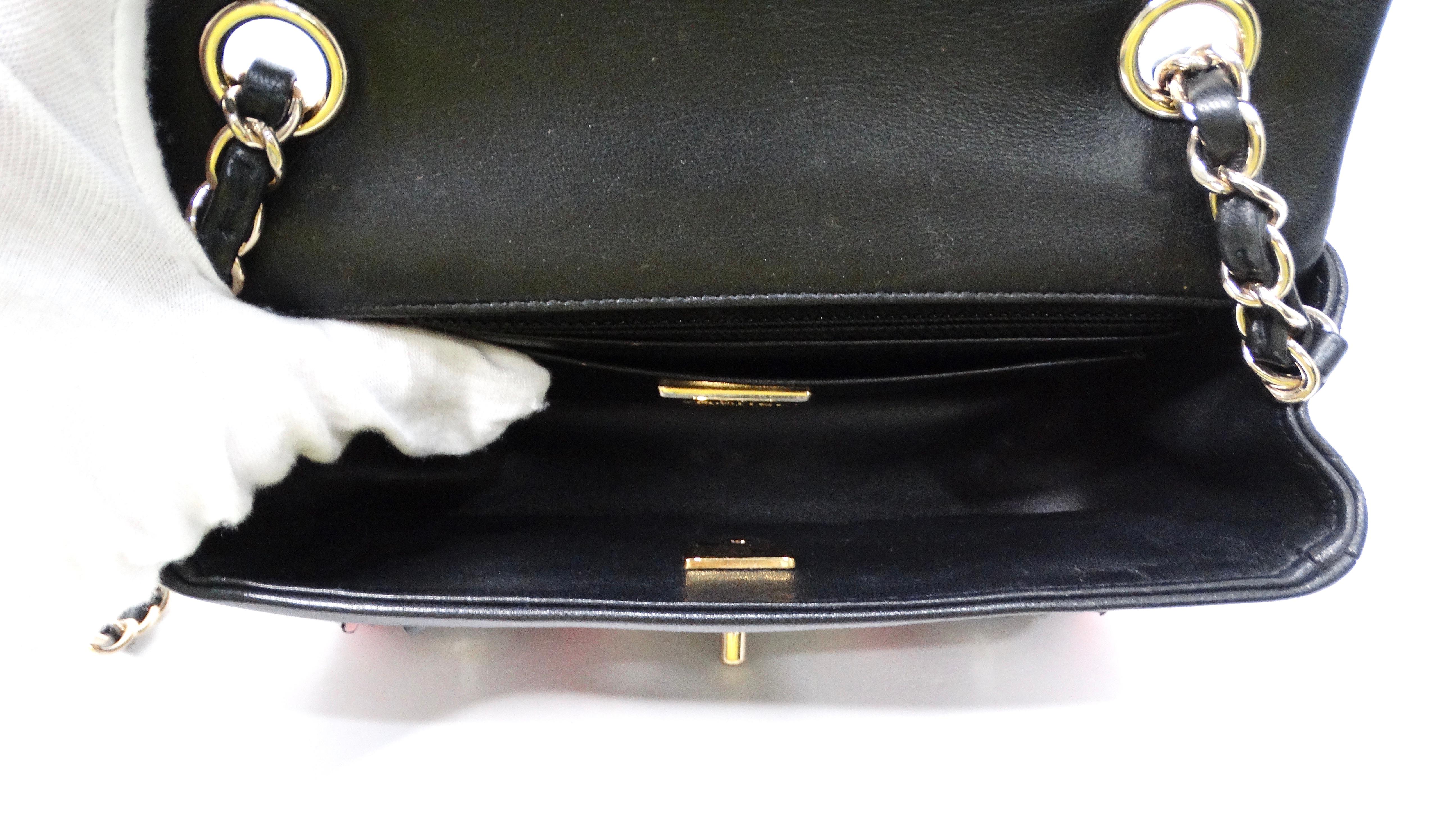 2022 Chanel Butterfly Sequins Multicolor Lambskin Leather Mini Flap Bag For Sale 5