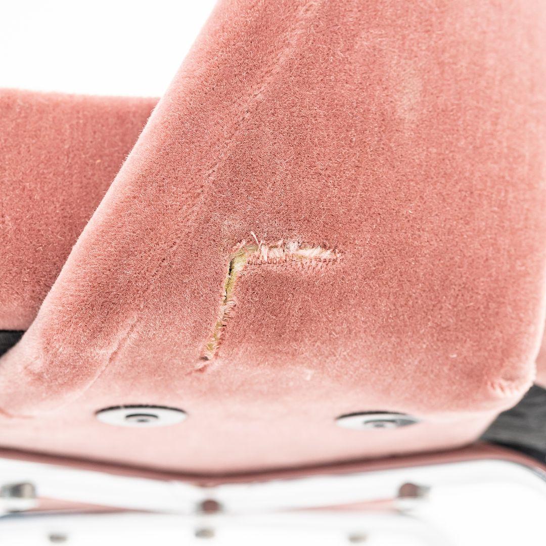 Modern 2022 Eero Saarinen for Knoll Armless Side Chair in Pink Mohair 2x Available For Sale