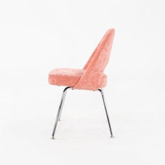 2022 Eero Saarinen for Knoll Executive Dining Side Chair in Pink Fabric