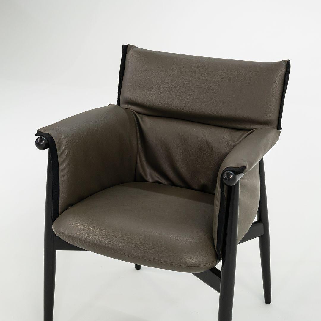 Cuir Fauteuil de salle à manger Embrace en cuir gris 2022 EOOS pour Carl Hansen, modèle E005 en vente