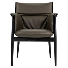 2022 EOOS for Carl Hansen Embrace Dining Arm Chair in Grey Leather, Model E005