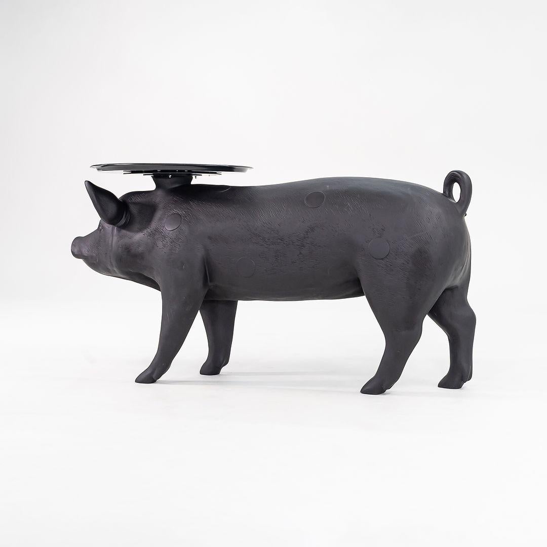 2022 Front Design Studio for Moooi Pig Side / End Table in Black For Sale 3