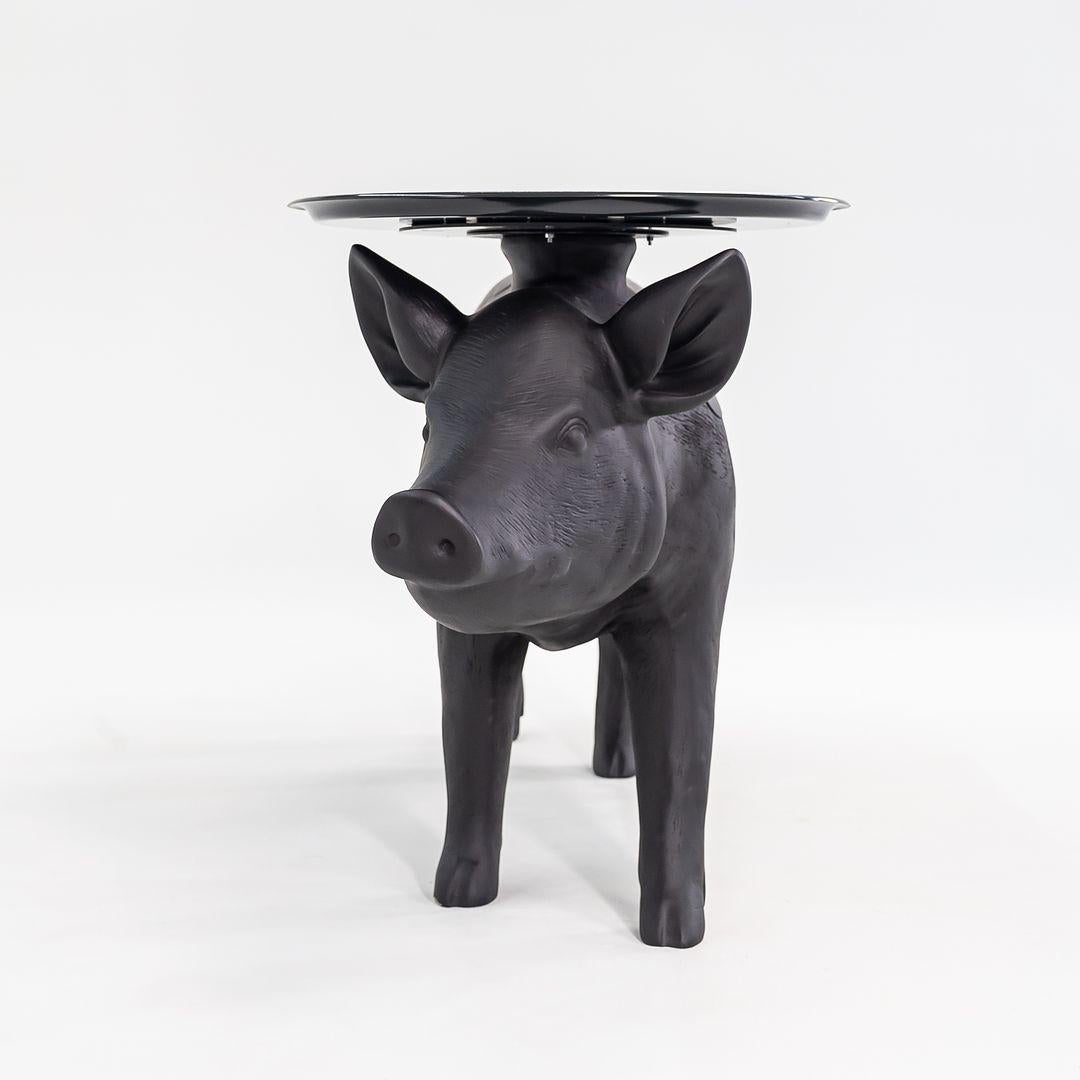 2022 Front Design Studio for Moooi Pig Side / End Table in Black For Sale 4