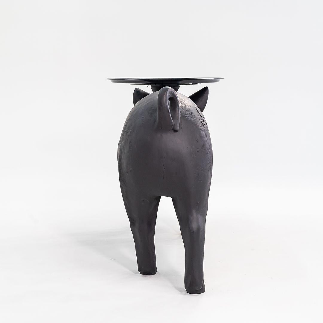 Polyester 2022 Front Design Studio for Moooi Pig Side / End Table in Black For Sale