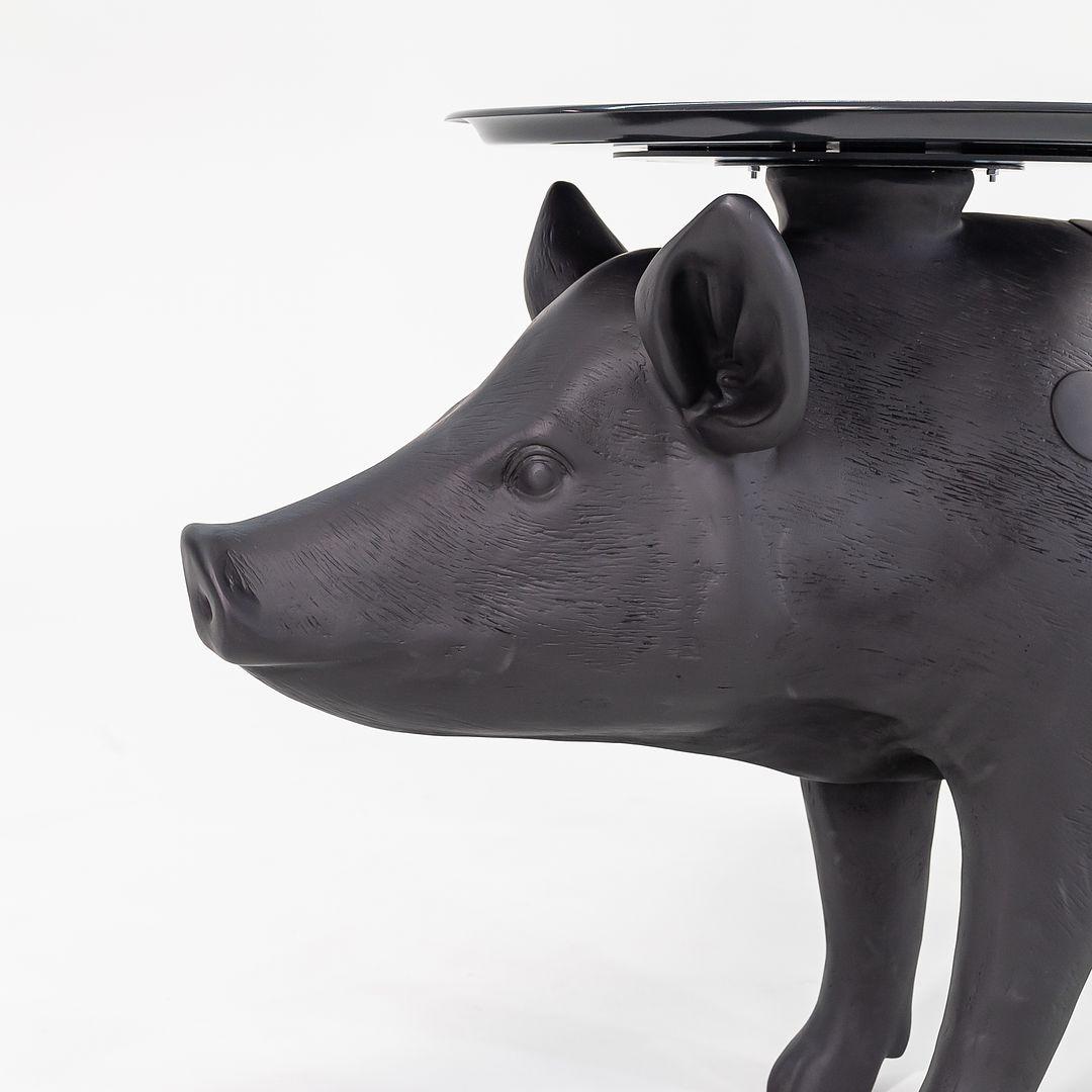2022 Front Design Studio for Moooi Pig Side / End Table in Black For Sale 2