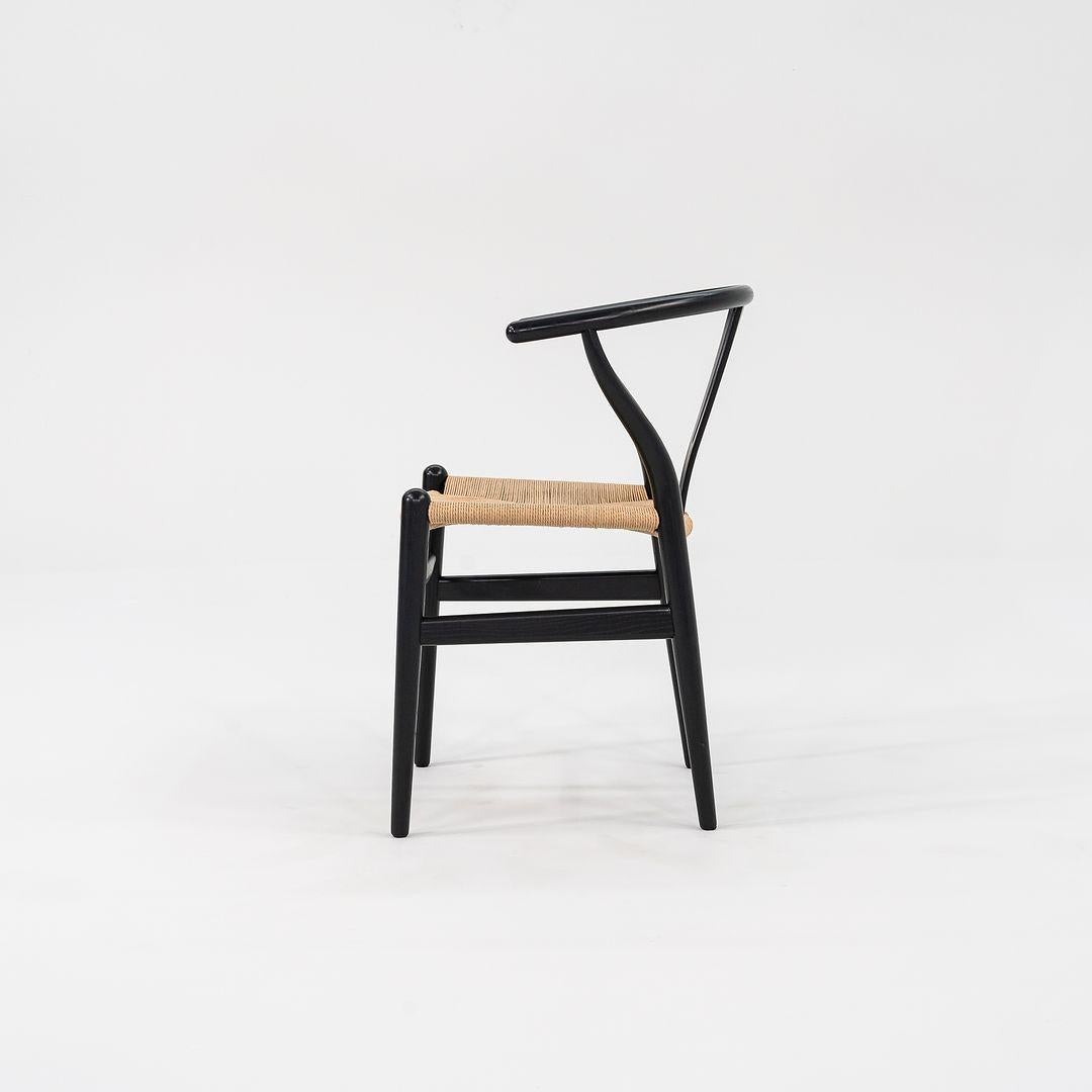 Danese 2022 Hansen per Carl Hansen CH24 Sedia Wishbone in Oak / Papercord Nero in vendita