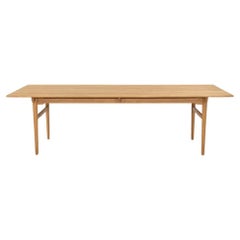 2022 Hans Wegner for Carl Hansen CH327 Dining Table Oak Oil 97x37in of Denmark