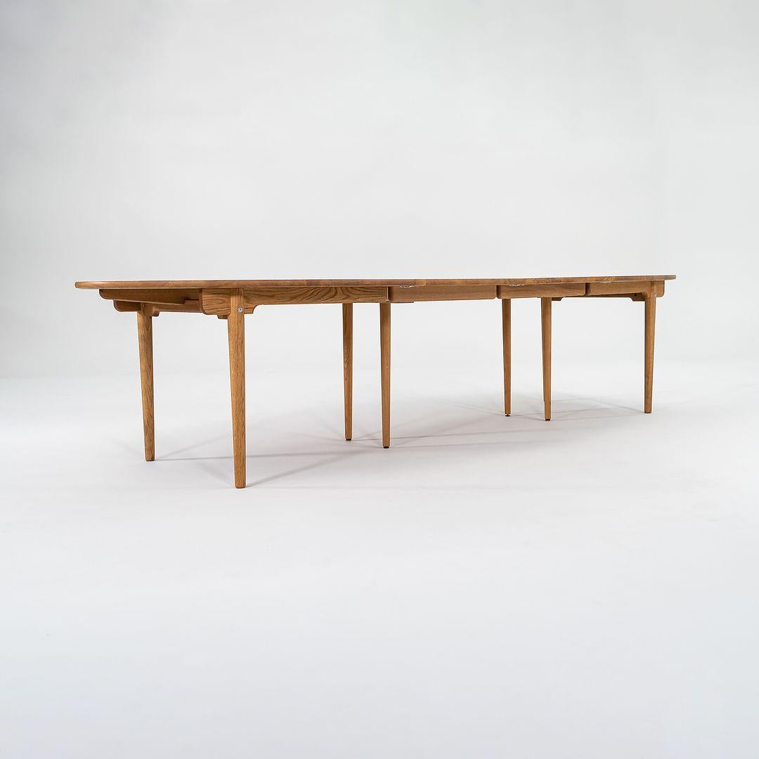 2022 Hans Wegner for Carl Hansen CH338 Dining Table with Two Leaves in Oiled Oak 4