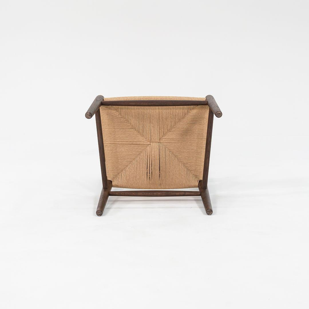 2022 Hans Wegner for Carl Hansen CH36 Dining Chair Oak Smoked Oil w/ Papercord en vente 3