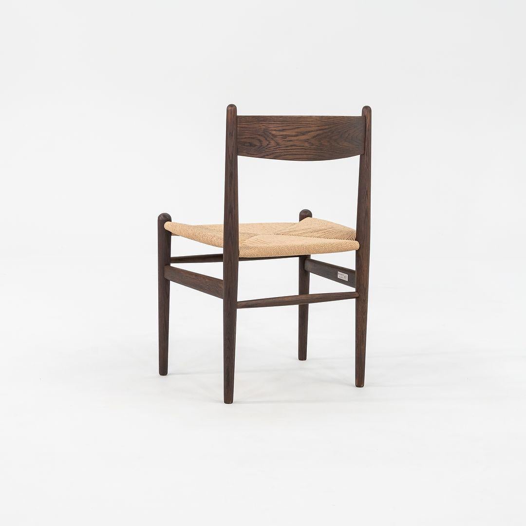Moderne 2022 Hans Wegner for Carl Hansen CH36 Dining Chair Oak Smoked Oil w/ Papercord en vente