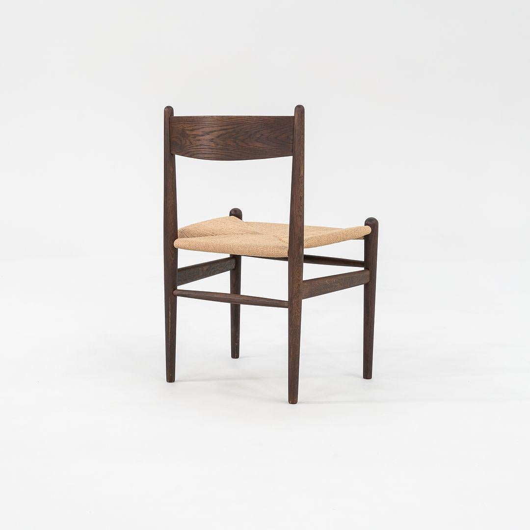 Danois 2022 Hans Wegner for Carl Hansen CH36 Dining Chair Oak Smoked Oil w/ Papercord en vente