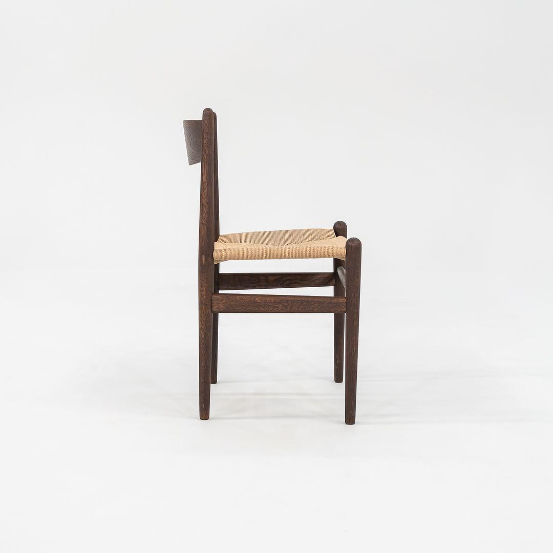 2022 Hans Wegner for Carl Hansen CH36 Dining Chair Oak Smoked Oil w/ Papercord Excellent état - En vente à Philadelphia, PA