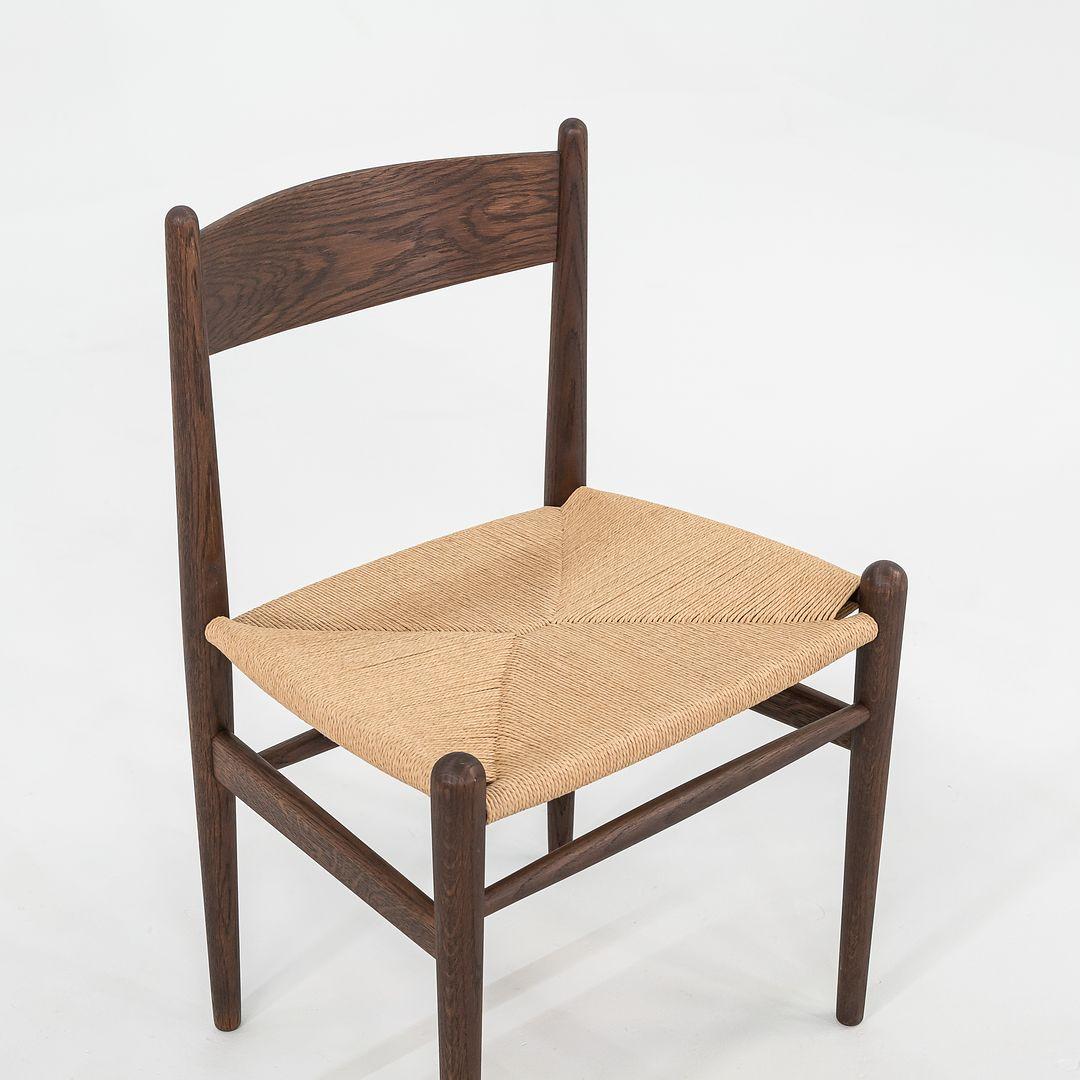 2022 Hans Wegner for Carl Hansen CH36 Dining Chair Oak Smoked Oil w/ Papercord en vente 2