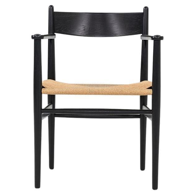 2022 Hansen per Carl Hansen CH37 Sedia da pranzo Oak Black Natural Papercord