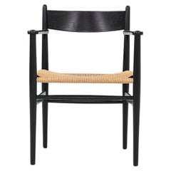 2022 Hansen per Carl Hansen CH37 Sedia da pranzo Oak Black Natural Papercord