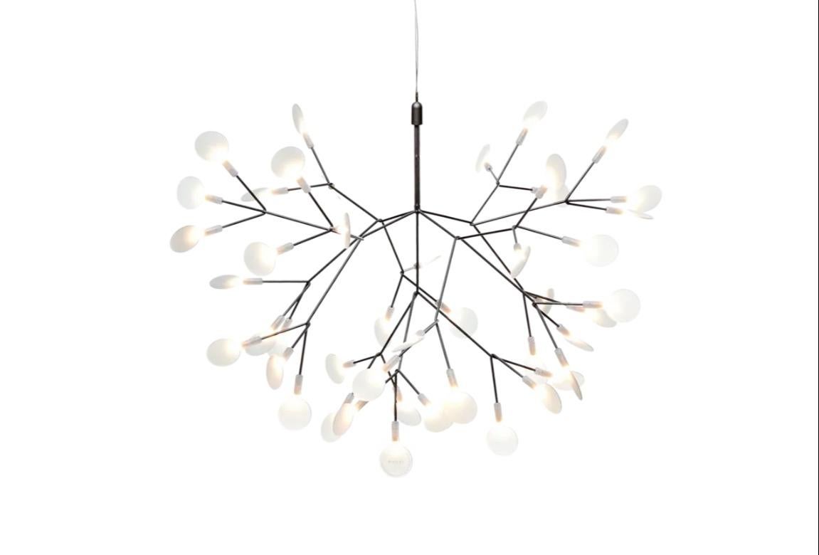 Moderno 2022 Heracleum II Lampada a sospensione grande in nichel di Bertjan Pot in vendita