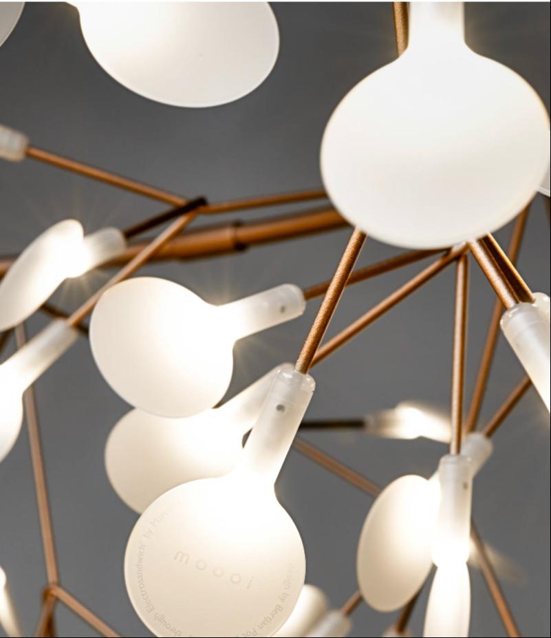 Hängeleuchte Heracleum III, Große Hängeleuchte in Kupfer von Bertjan Pot, 2022 (Moderne) im Angebot