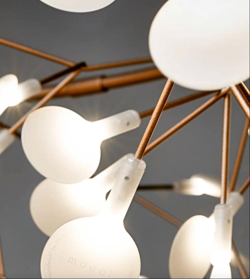 2022 Lampada a sospensione Heracleum Small II in rame di Bertjan Pot per Moooi In condizioni ottime in vendita a Philadelphia, PA