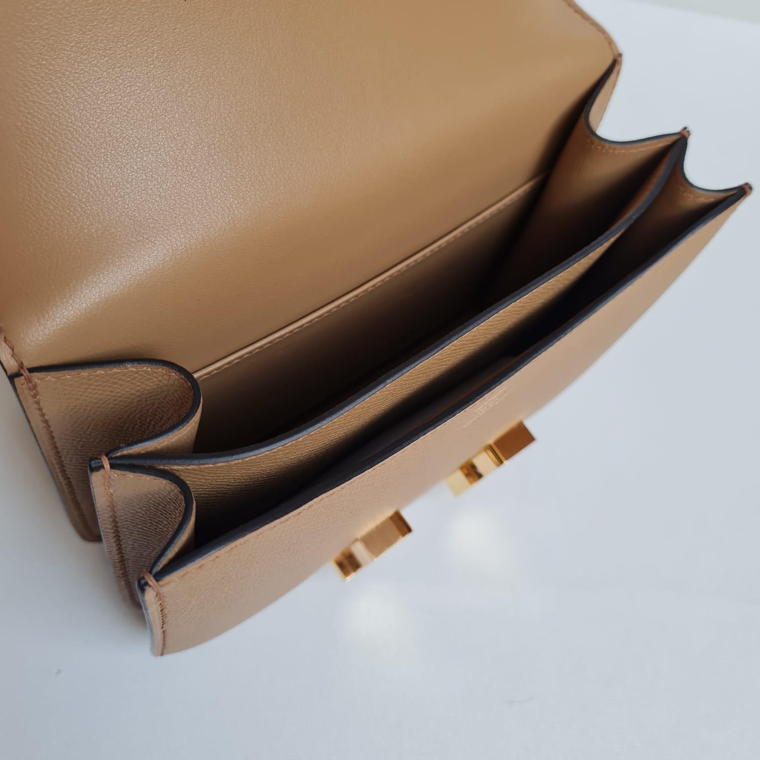 2022 Hermes Constance 18 Epsom Chai GHW Flap Bag 1