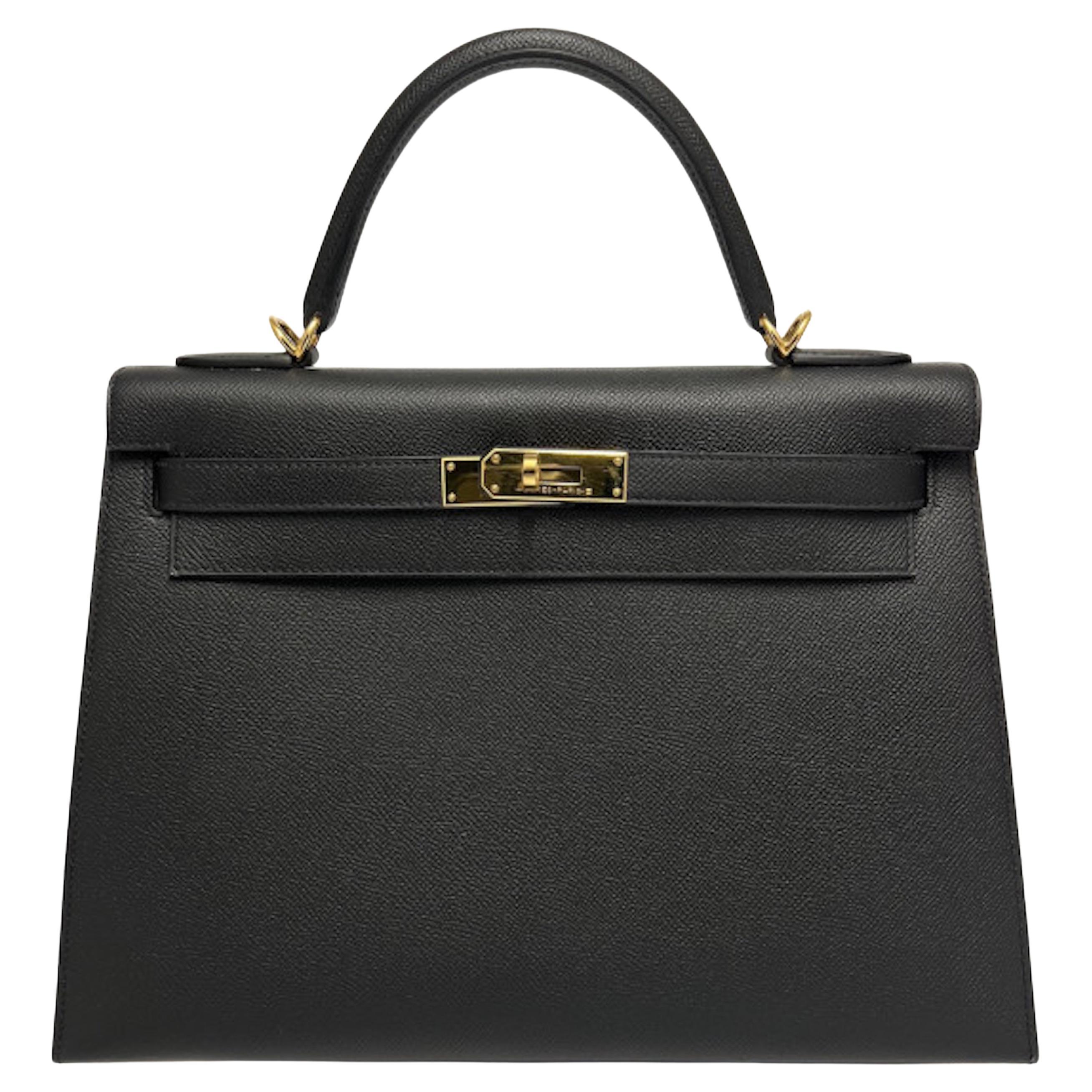 2022 Hermès Kelly 32 Sellier Cuir Epsom en vente