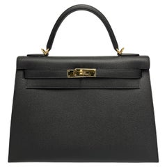 2022 Hermès Kelly 32 Sellier Epsom Leather