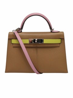2022 Hermès mini Kelly tricolore