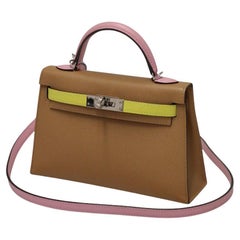 2022 Hermès mini Kelly tricolore