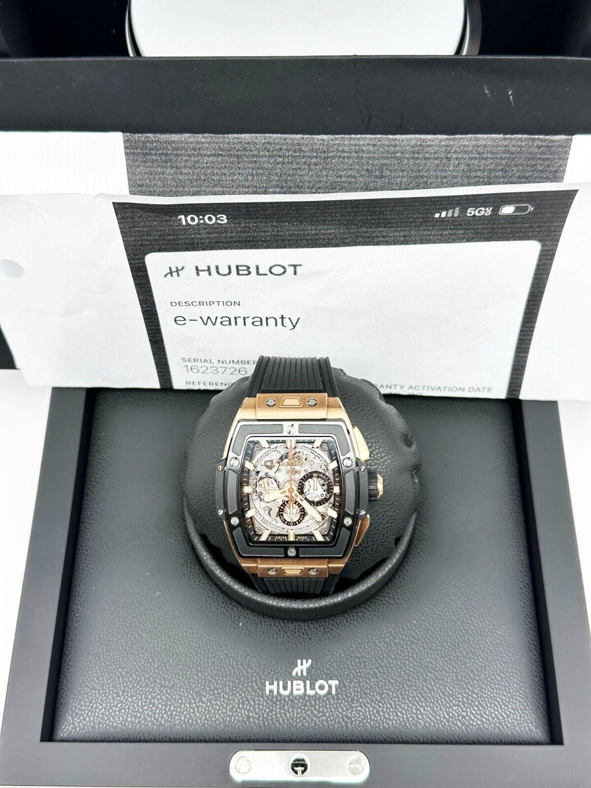 2022 Hublot 642.OM.0180.RX Spirit of Big Bang King 18K Gold Ceramic Box Paper 6