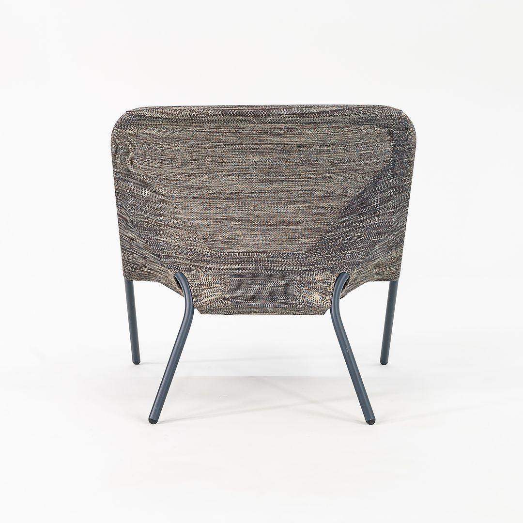 2022 Jonas Forsman for Moooi Chaise longue à maille 3D en bleu gris en vente 3