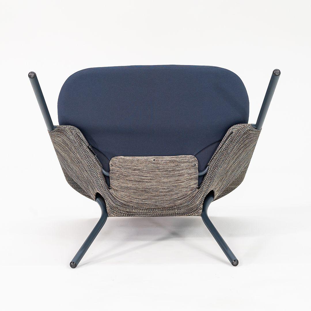 Moderne 2022 Jonas Forsman for Moooi Chaise longue à maille 3D en bleu gris en vente
