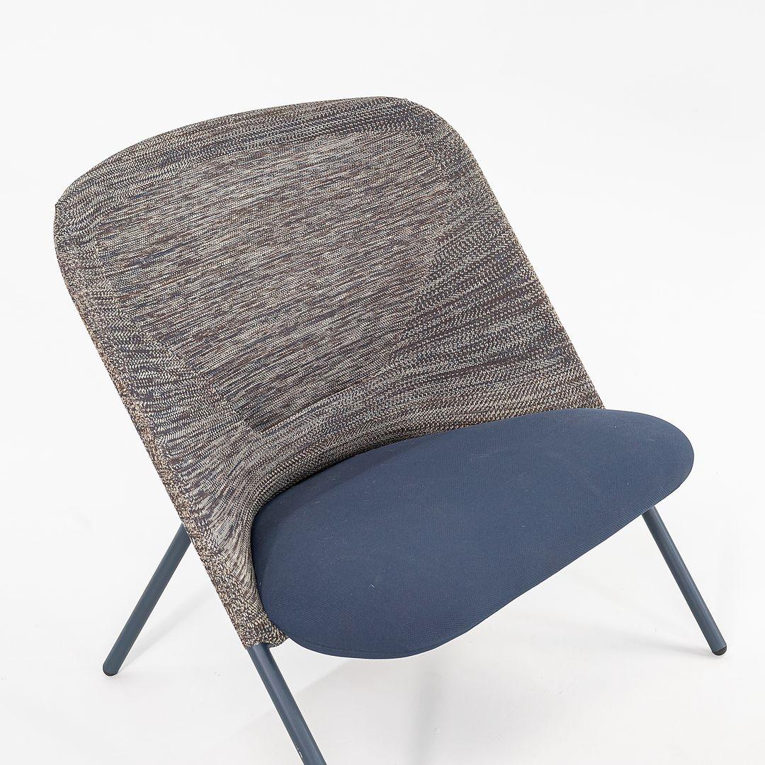 2022 Jonas Forsman for Moooi Chaise longue à maille 3D en bleu gris en vente 1