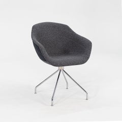 2022 Luca Nichetto for Moooi Canal Swivel Shell Chair in Anthracite & Chrome