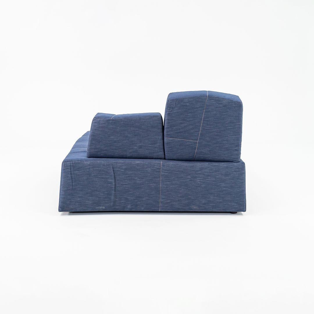 2022 Maarten Baas pour Moooi SLT Chaise Lounge Right Side S2 en Indigo Denim en vente 4