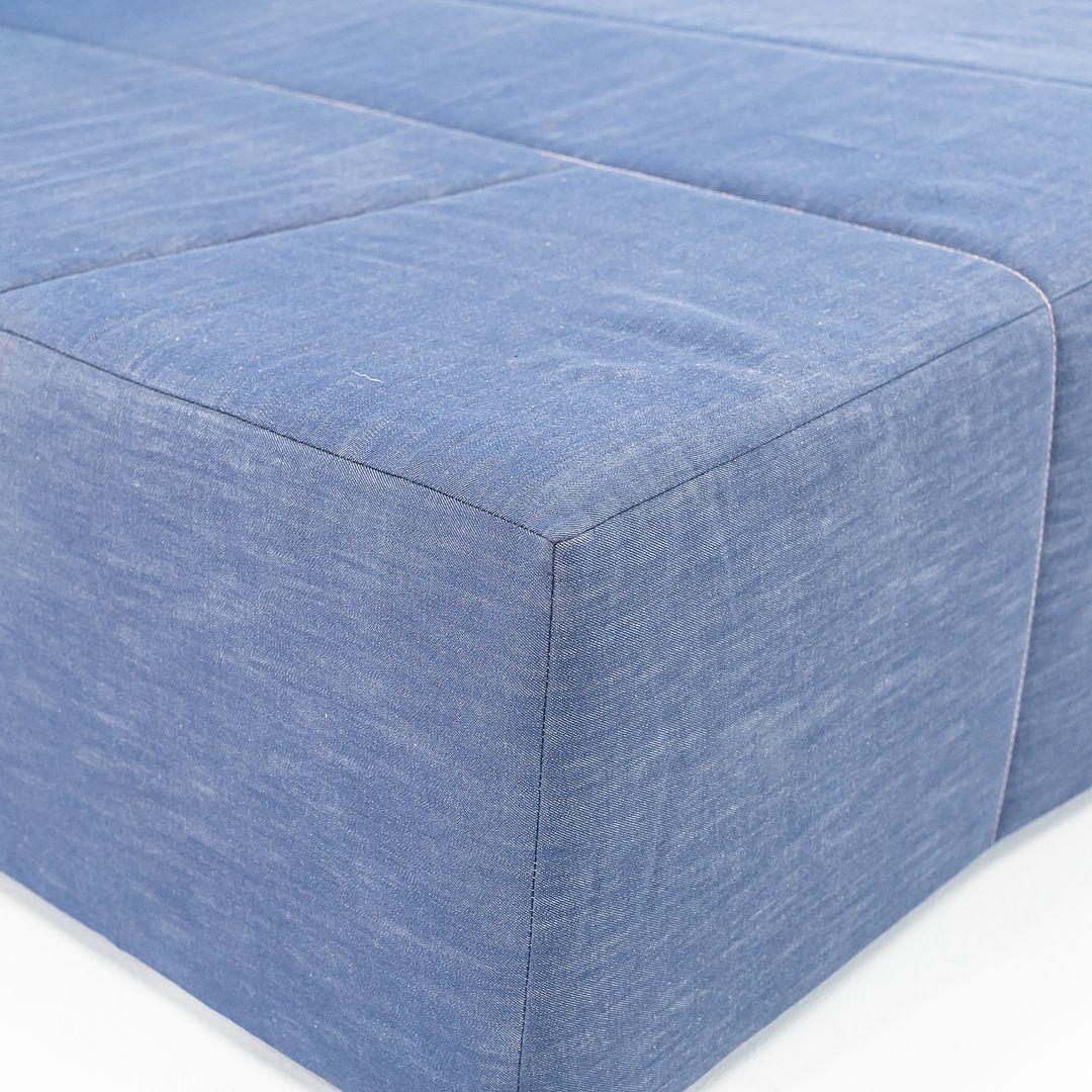 Moderne 2022 Maarten Baas pour Moooi SLT Chaise Lounge Right Side S2 en Indigo Denim en vente