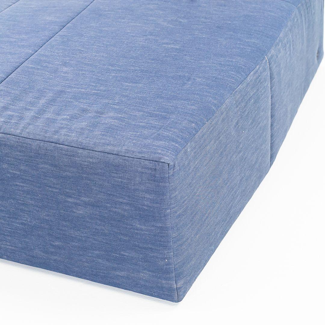 Néerlandais 2022 Maarten Baas pour Moooi SLT Chaise Lounge Right Side S2 en Indigo Denim en vente