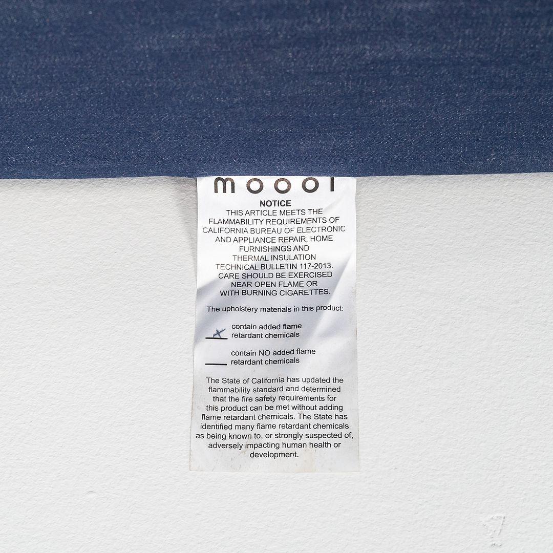 Acier 2022 Maarten Baas pour Moooi SLT Chaise Lounge Right Side S2 en Indigo Denim en vente