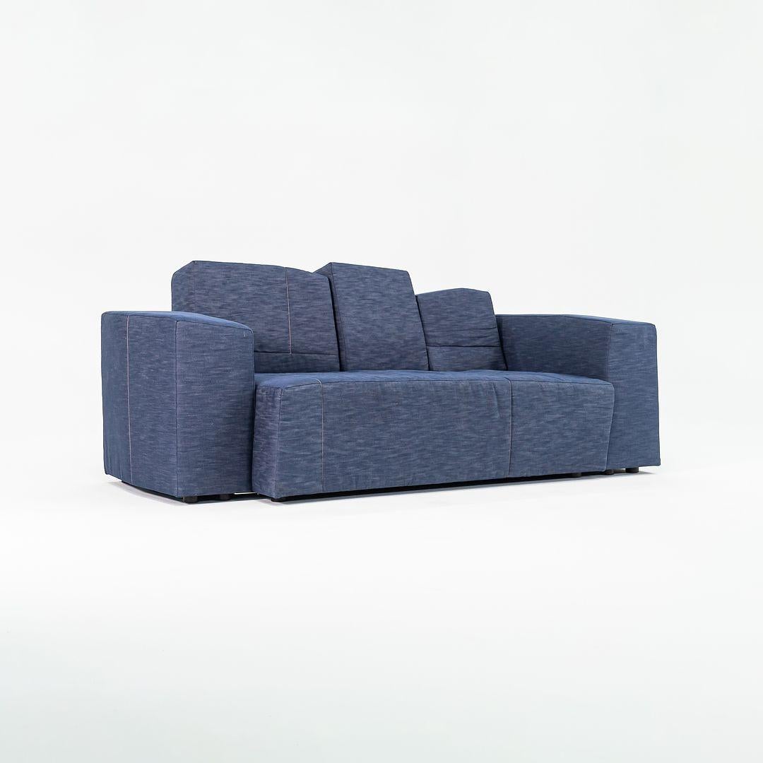 2022 Maarten Baas per Moooi SLT Divano a due posti Element S3 in Indigo Denim in vendita 4