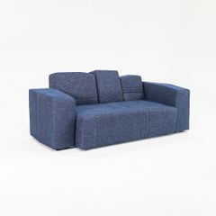 2022 Maarten Baas pour Moooi SLT Double Love Seat Sofa Element S3 en denim indigo