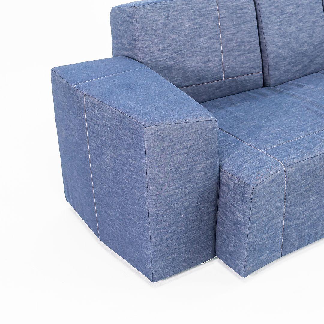 Olandese 2022 Maarten Baas per Moooi SLT Divano a due posti Element S3 in Indigo Denim in vendita