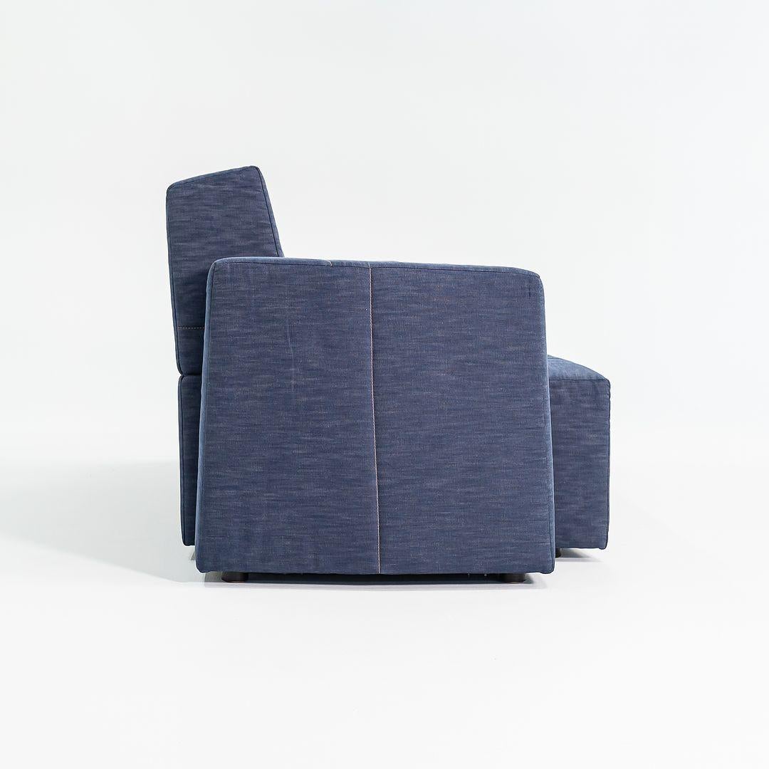 XXI secolo e contemporaneo 2022 Maarten Baas per Moooi SLT Divano a due posti Element S3 in Indigo Denim in vendita
