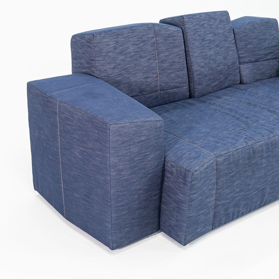 2022 Maarten Baas per Moooi SLT Divano a due posti Element S3 in Indigo Denim in vendita 2