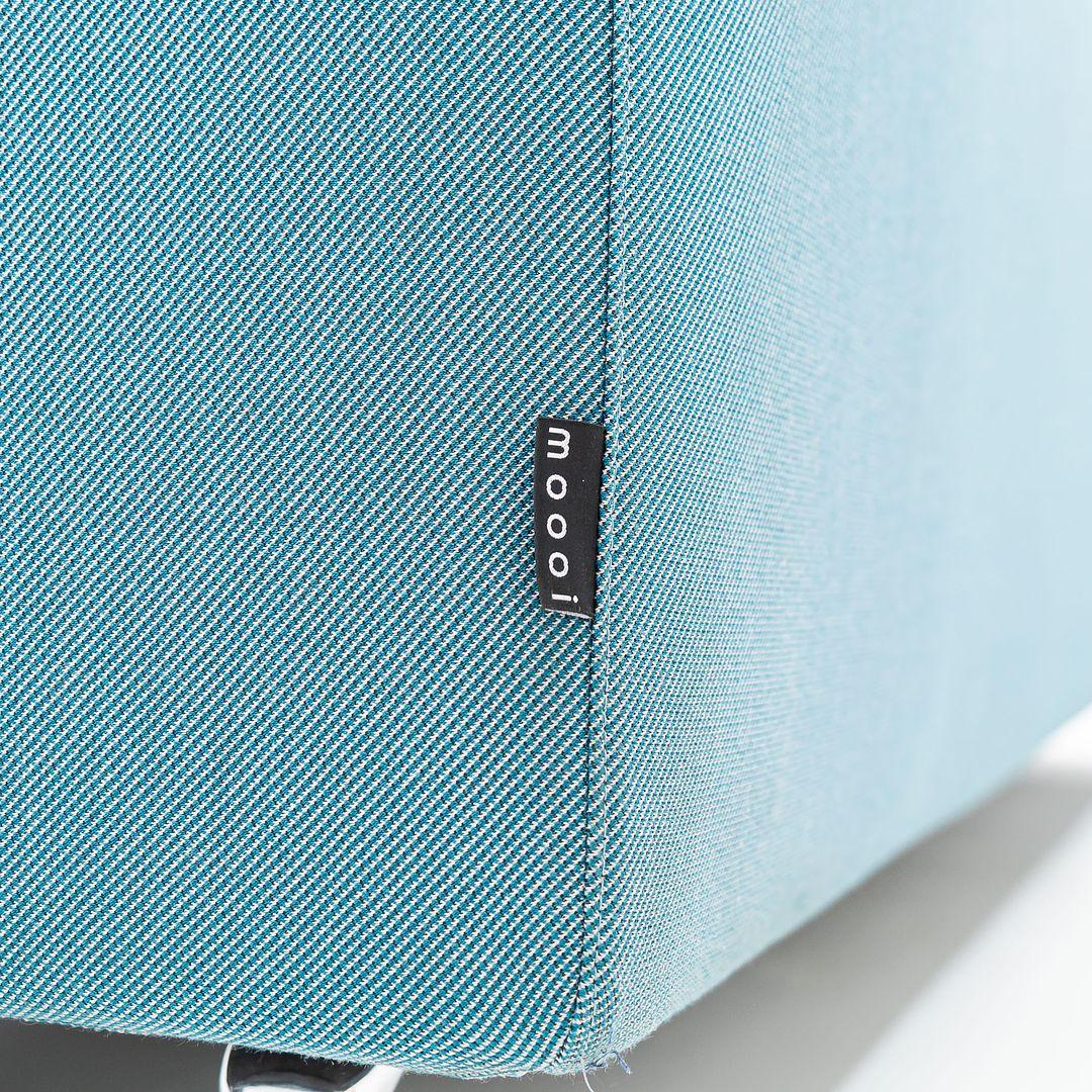 Olandese 2022 Marcel Wanders Divano a 3 posti Zliq 270 Element Island Twill Melange, Lagoon Toe in vendita
