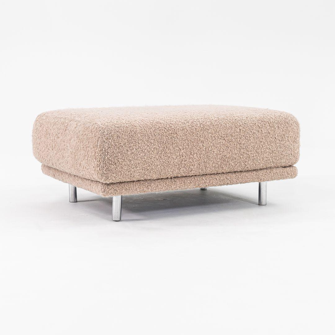 Acier 2022 Marcel Wanders for Moooi Cloud Footstool EA, Blushing Sloth Woolly Mohair en vente