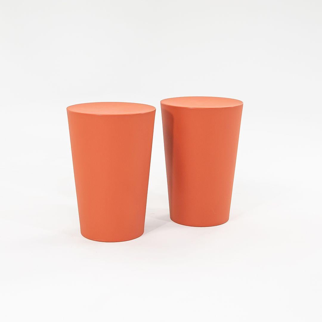 Listed for sale are three Container Stools in terracotta, priced individually. The stool was designed by Marcel Wanders and produced by Moooi¬†in the Netherlands. It dates to circa 2022 and is guaranteed as authentic.¬†Condition is excellent. See