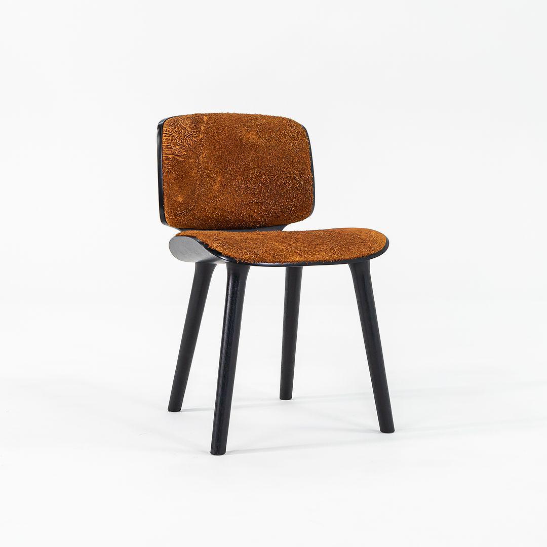 2022 Marcel Wanders for Moooi Nut Dining COM Fabric, Black and Orange In Good Condition For Sale In Philadelphia, PA