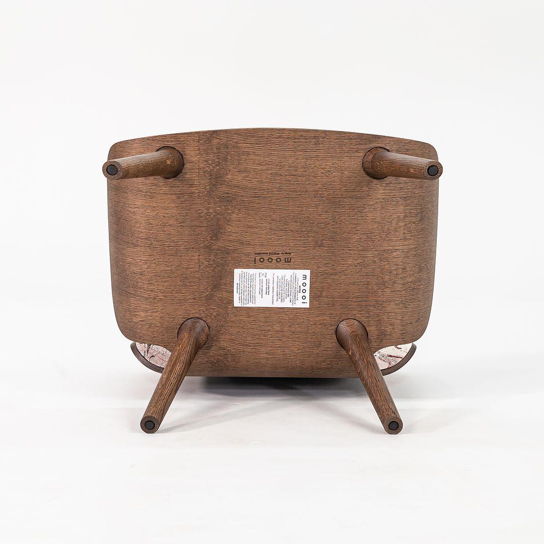 2022 Silla Nut Lounge de Marcel Wanders para Moooi en roble oscuro con tela estampada Holandés en venta