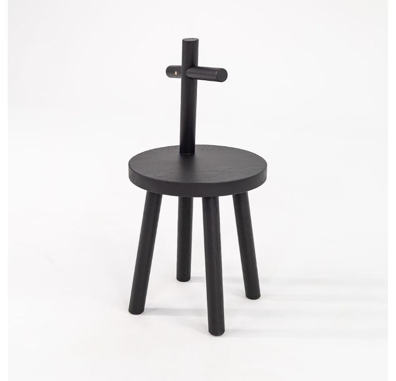 2022 Marcel Wanders for Moooi Table d'appoint en chêne Woody teinté noir en vente 5