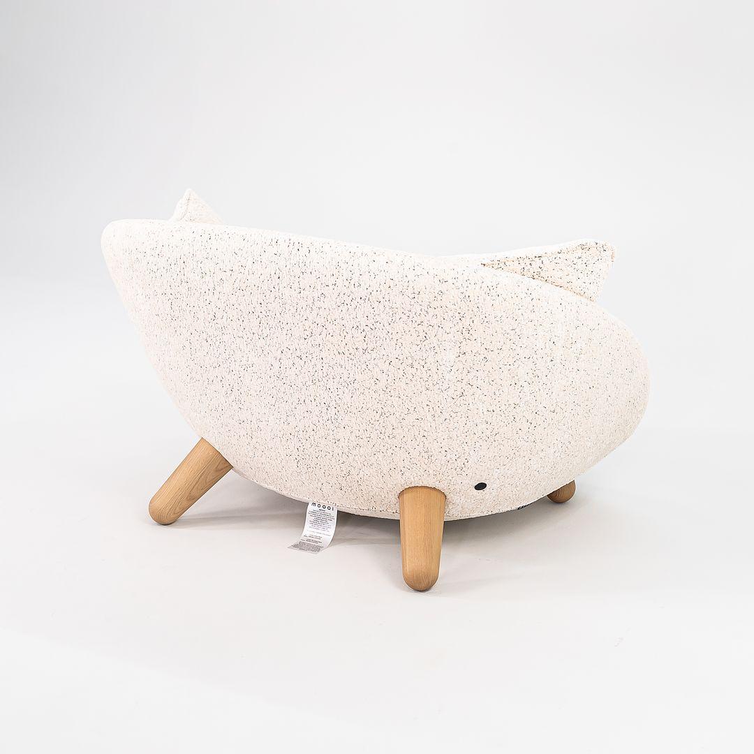 2022 Marcel Wanders Love Sofa / Loungesessel aus Eiche & Dodo Pavone Jacquard Weiß (Moderne) im Angebot